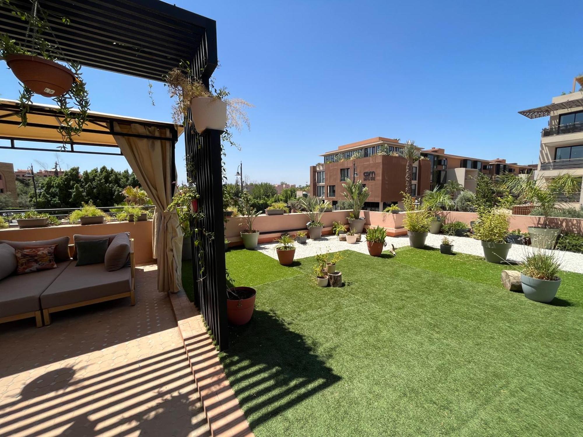 Appartement Marrakech M Avenue Terrasse Jardin à Marrakesh Extérieur photo