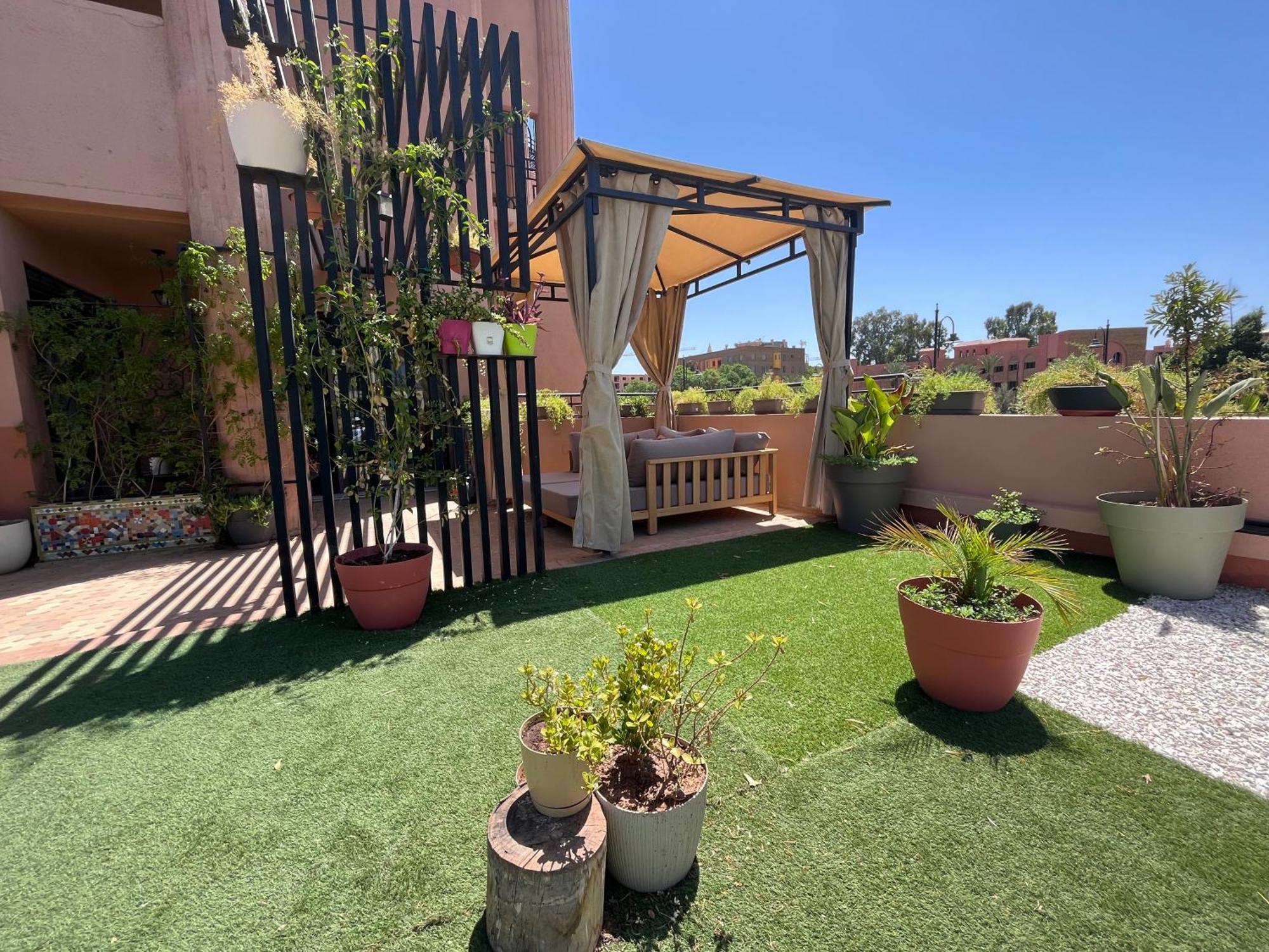 Appartement Marrakech M Avenue Terrasse Jardin à Marrakesh Extérieur photo